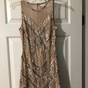 Gold Sequined Dress